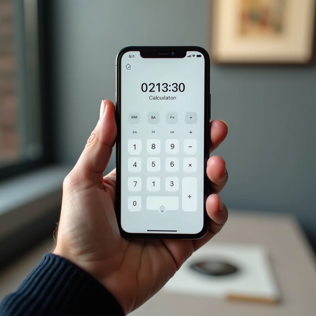 como mudar a calculadora no iphone