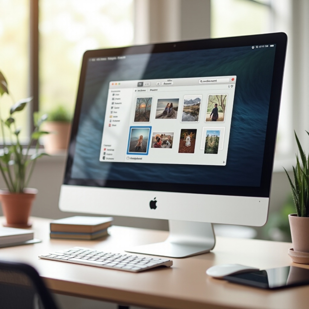 أين يوجد مجلد الصور على ماك