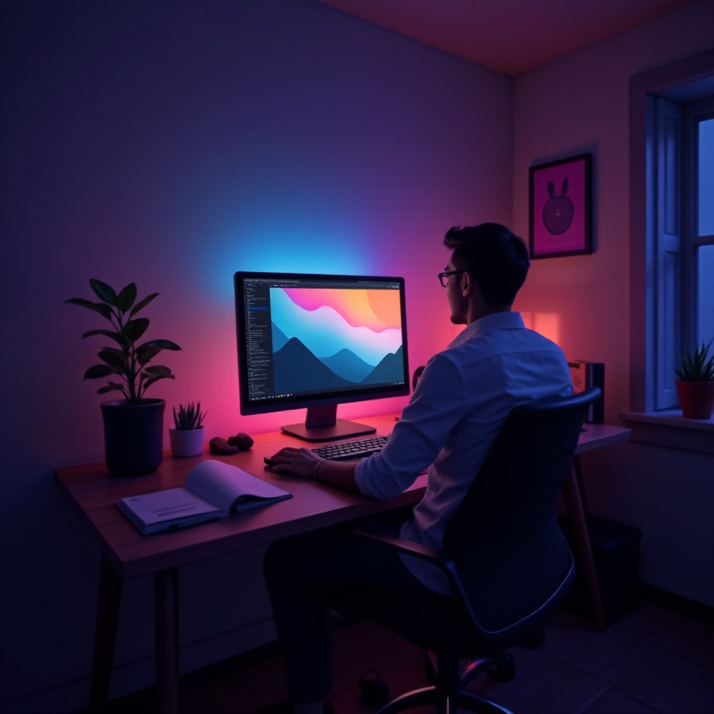 التحكم في أضواء govee من الكمبيوتر