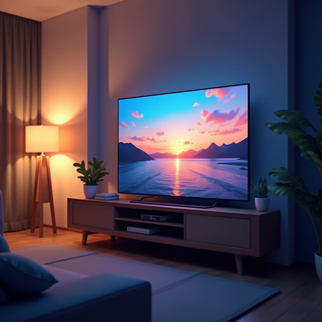dimming da TV Samsung com o modo eco desligado