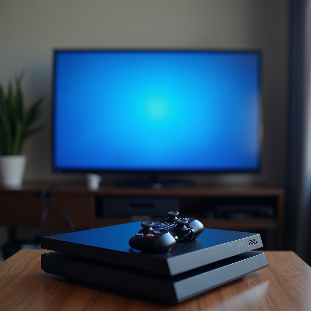 ps4 bị kẹt ở màn hình xanh