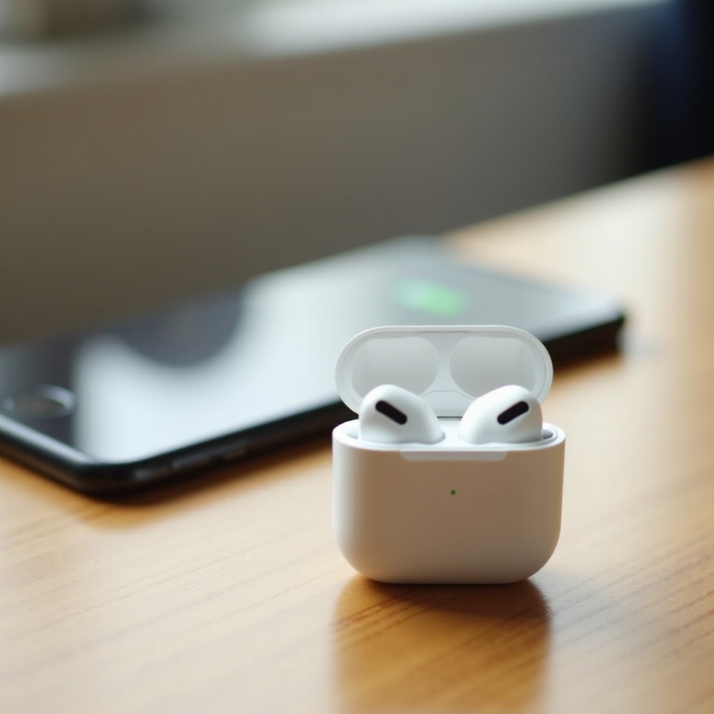 AirPods tetap terhubung di dalam casing
