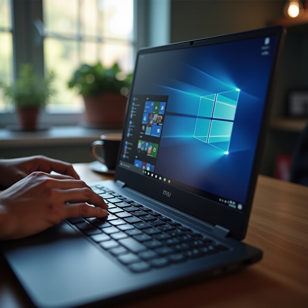 كيفية التقاط لقطة شاشة على لاب توب MSI