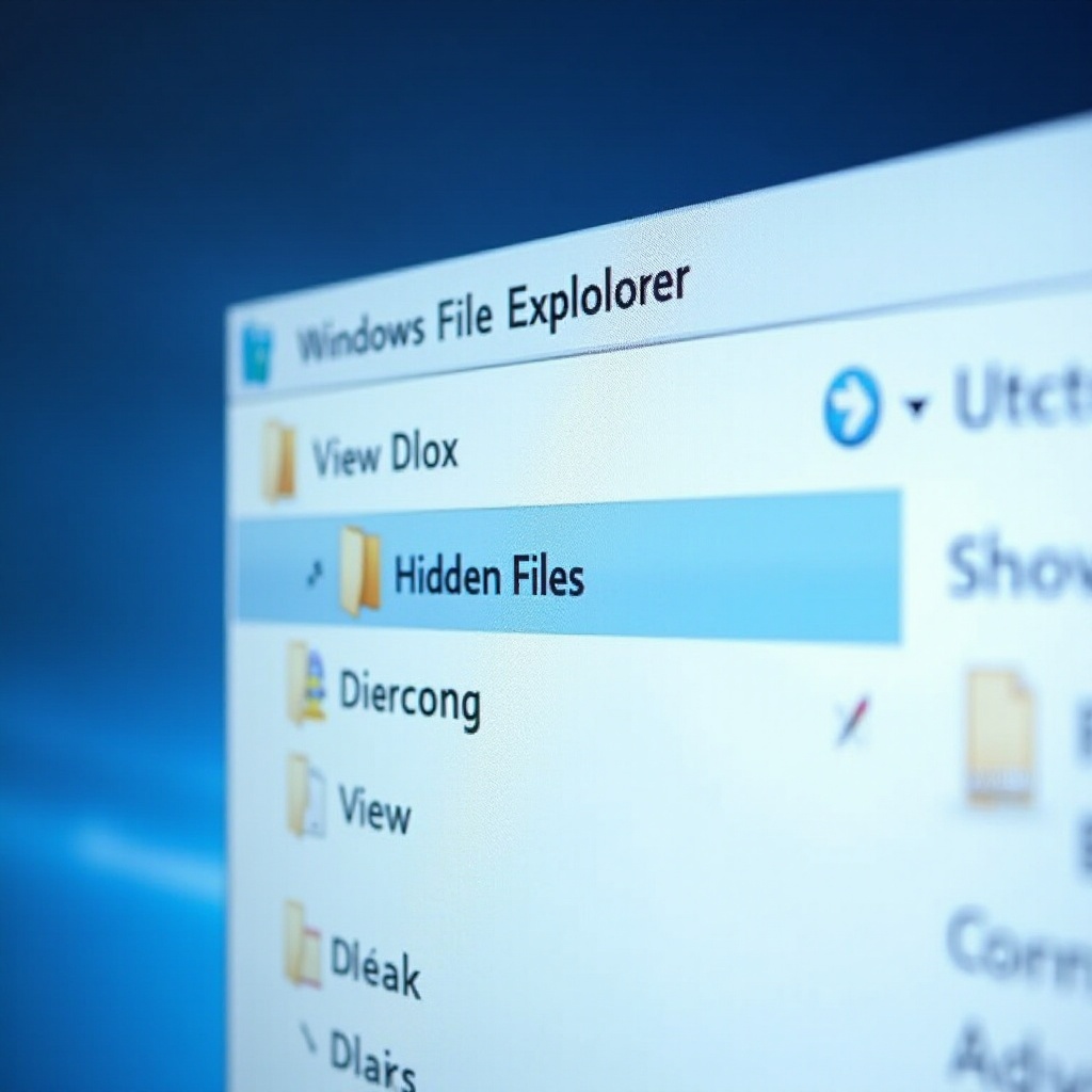 إظهار الملفات والمجلدات المخفية في ويندوز