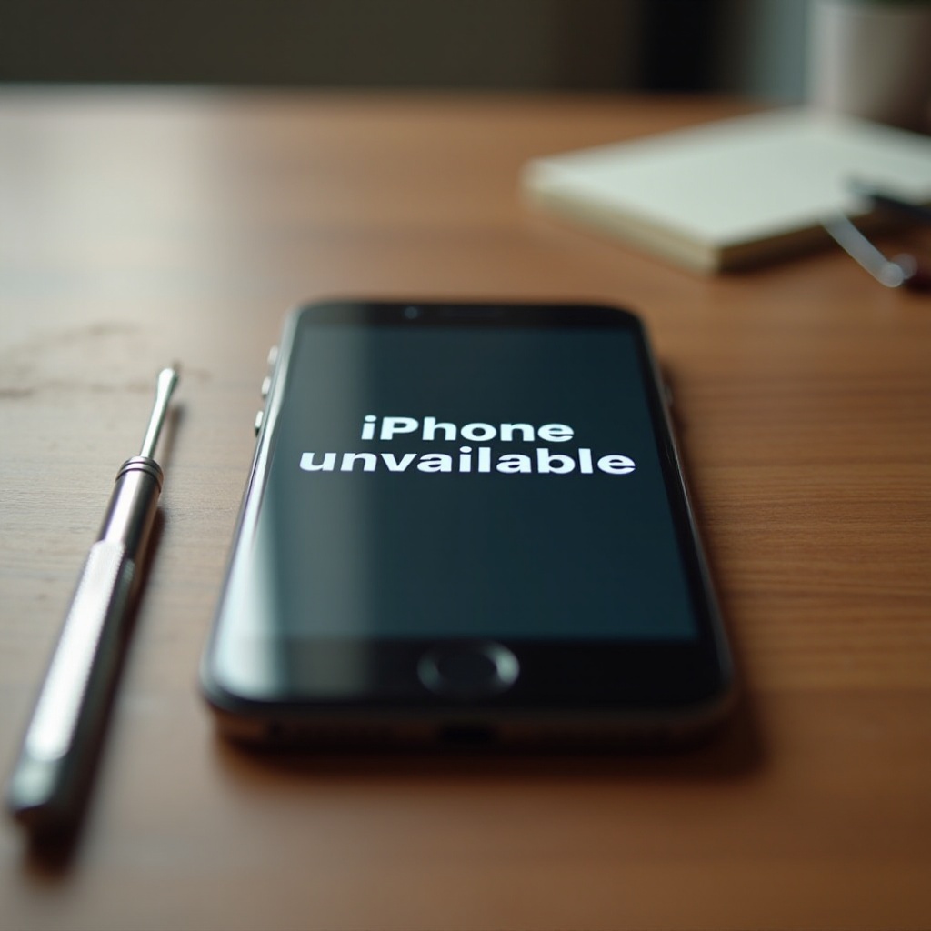 o que devo fazer quando meu iPhone diz iPhone indisponível