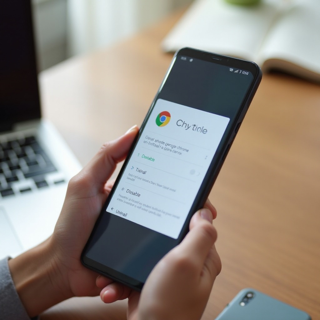 xóa Chrome trên Android